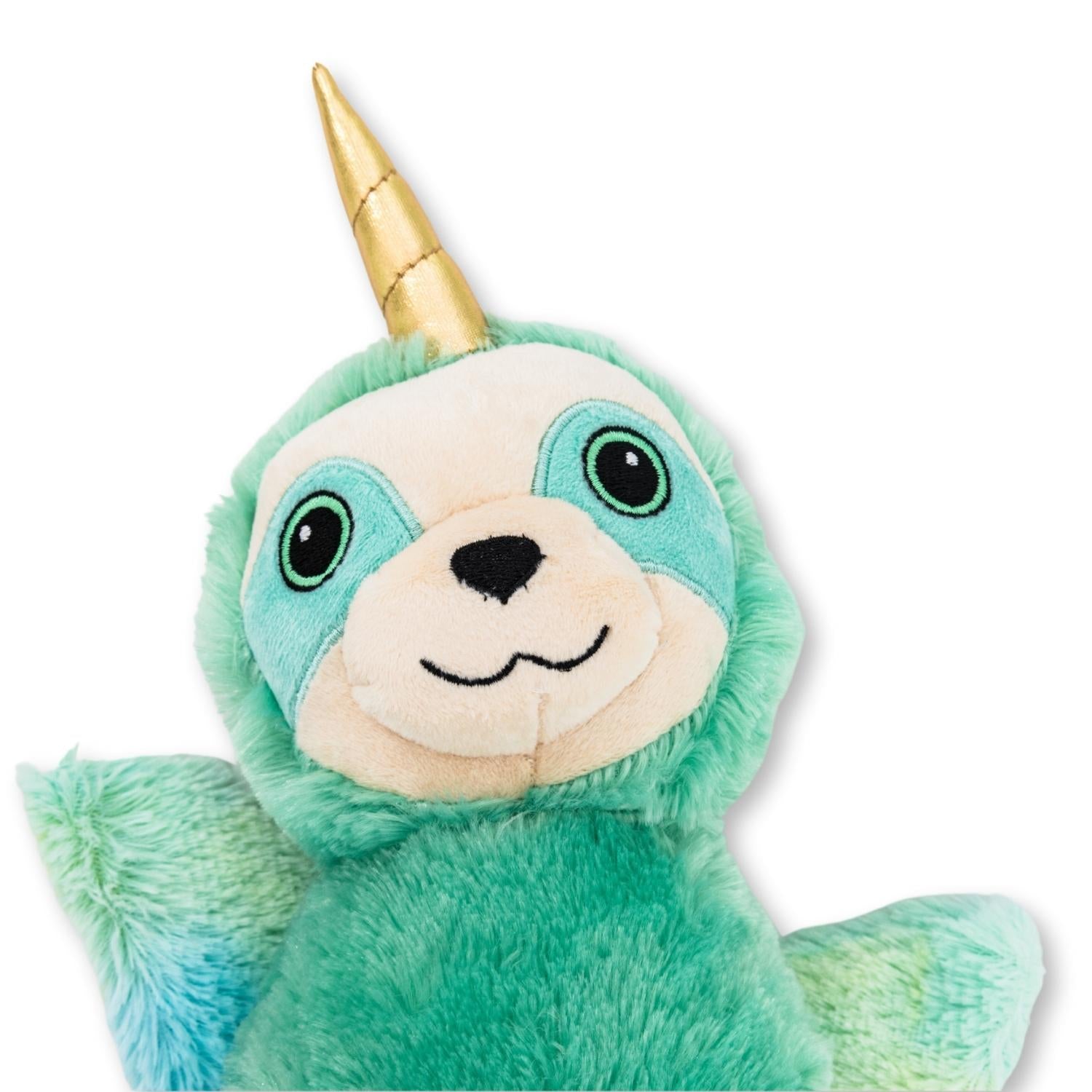 winged mint sloth plush dog toy squeaky magical creature dog toy