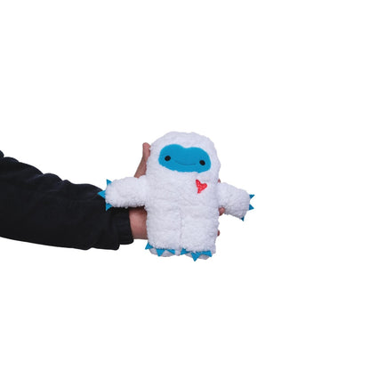 interactive squeaky yeti snowman plush dog toy set