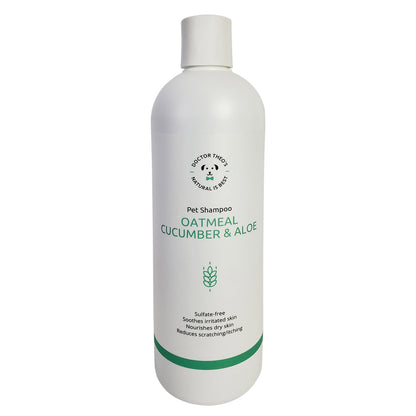 Dog Shampoo - Oatmeal, Cucumber & Aloe - Made in USA - 16 oz