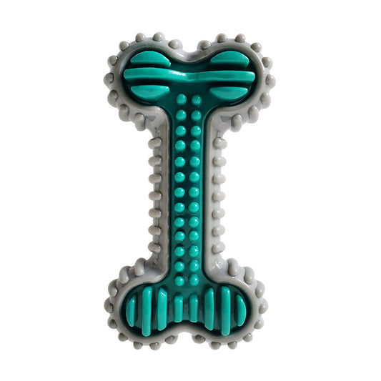 TPR dental bone dog toy for light to medium chewers