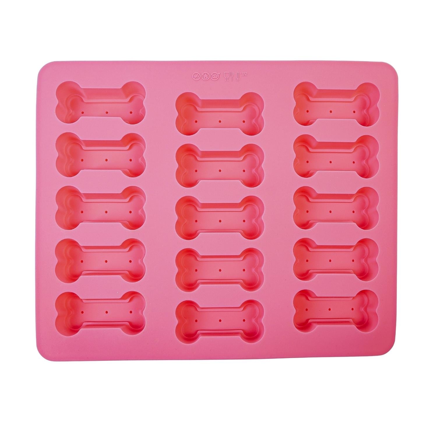 Dog bone 3-in-1 silicone baking dog treat tray, food grade