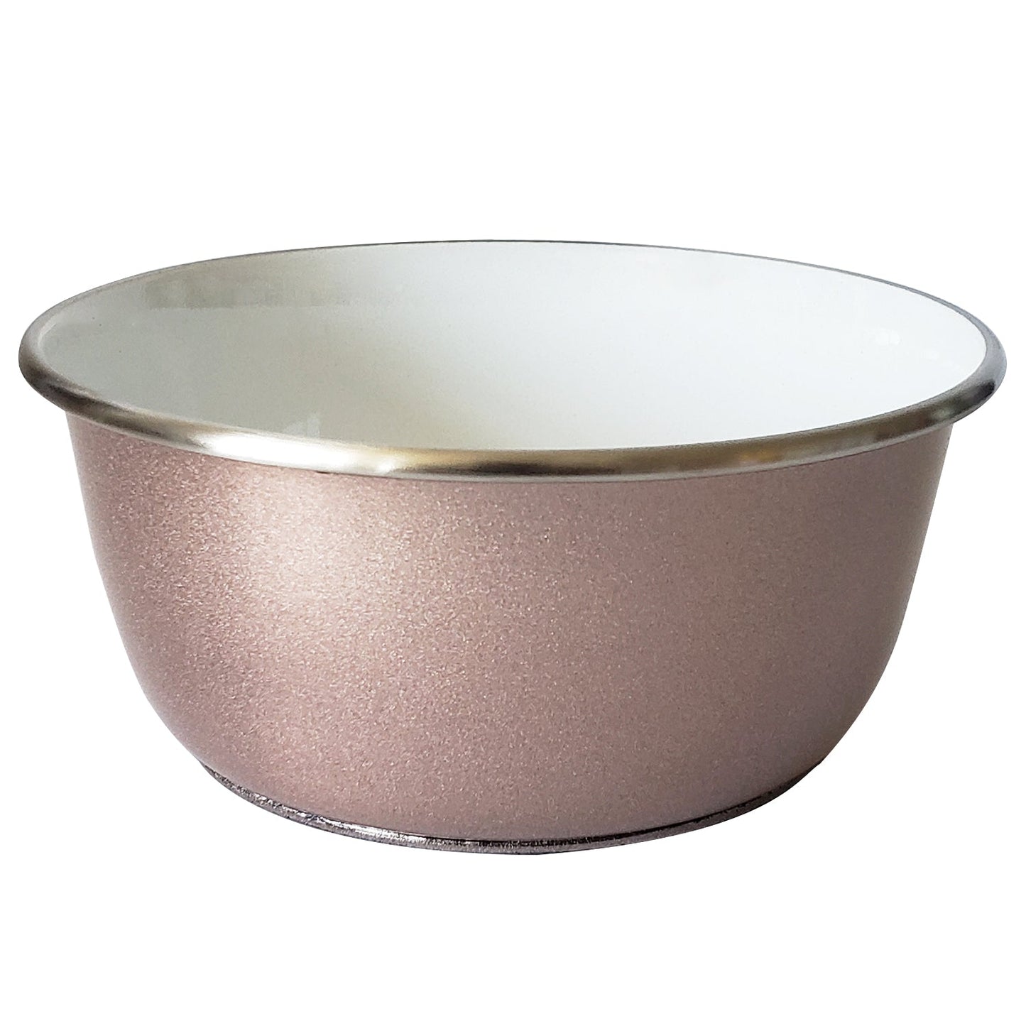 rose gold deep dog bowl with paw print design