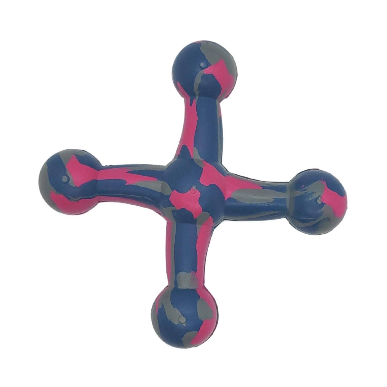 eco friendly natural rubber jack dog toy durable chew toy for dogs