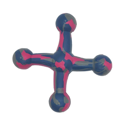 eco friendly natural rubber jack dog toy durable chew toy for dogs