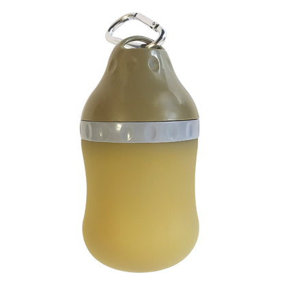 Travel dog water bottle made from eco-friendly silicone