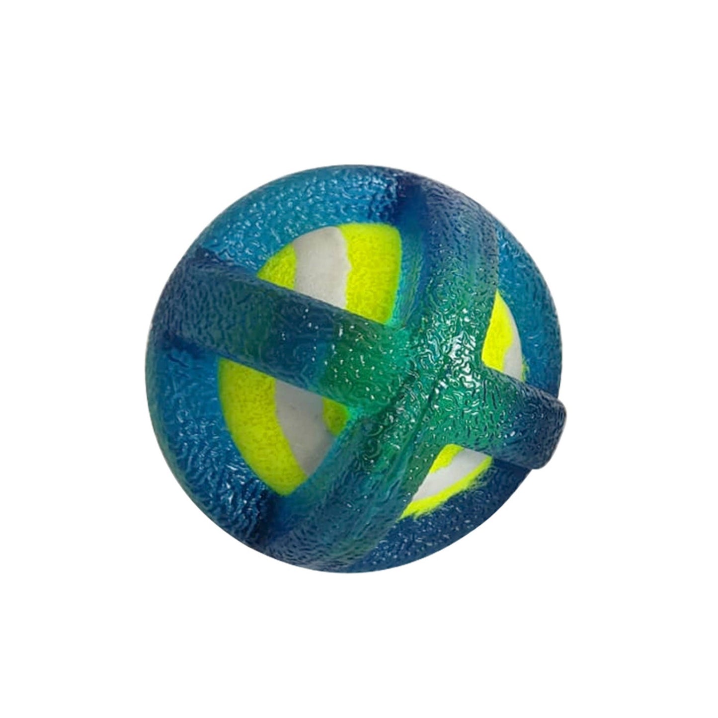 natural rubber tennis ball dog toy with TPR coating
